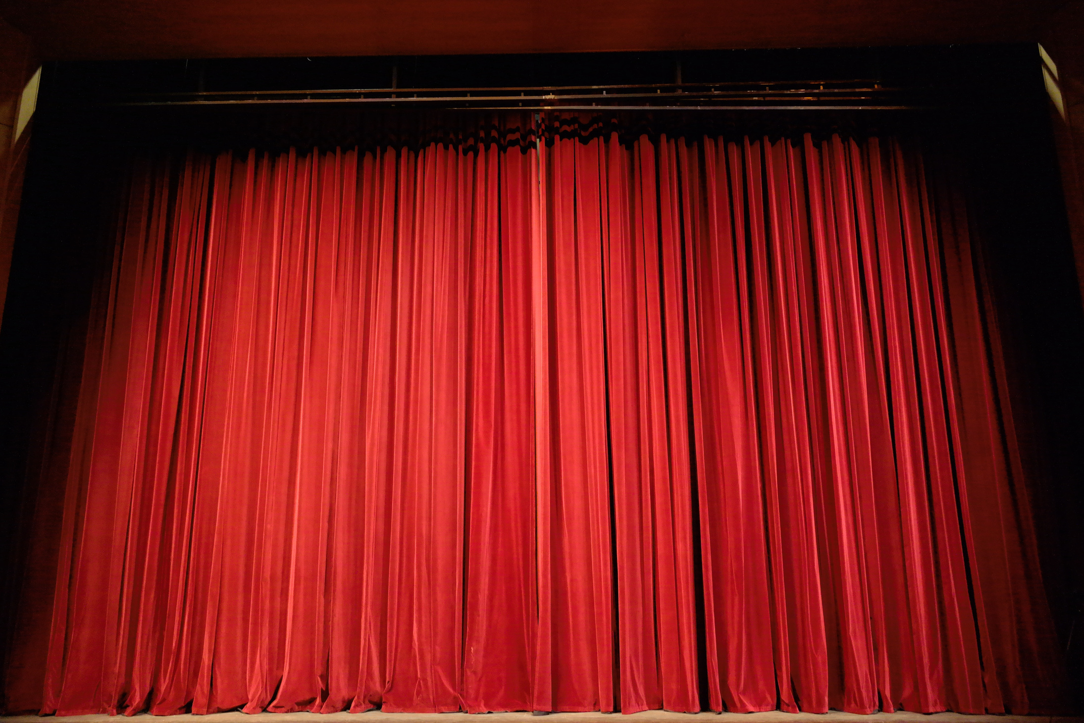 Red Curtains of a Theatre